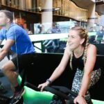 Laura Kenny Instagram – Thank you @bloomberg for a wonderful morning kicking off the PWR ride. We’ve not done much training since the Olympics (especially since our lockdown home gym has turned back into a garage!) but what better way to shake off the cobwebs than to get on the @energym.io bikes and create transportable, renewable energy from our efforts..?!
Our aim was to power 3 after school children’s clubs from the energy we banked today – how amazing! 🤯🤩
#RideForYourCity #ad