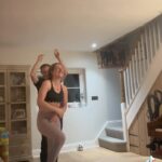 Laura Kenny Instagram - Wonders why I feel like I have whiplash this morning… #partnerchallenge number 2 last night and probably the last 😂 Unless there is any you really want us to try …