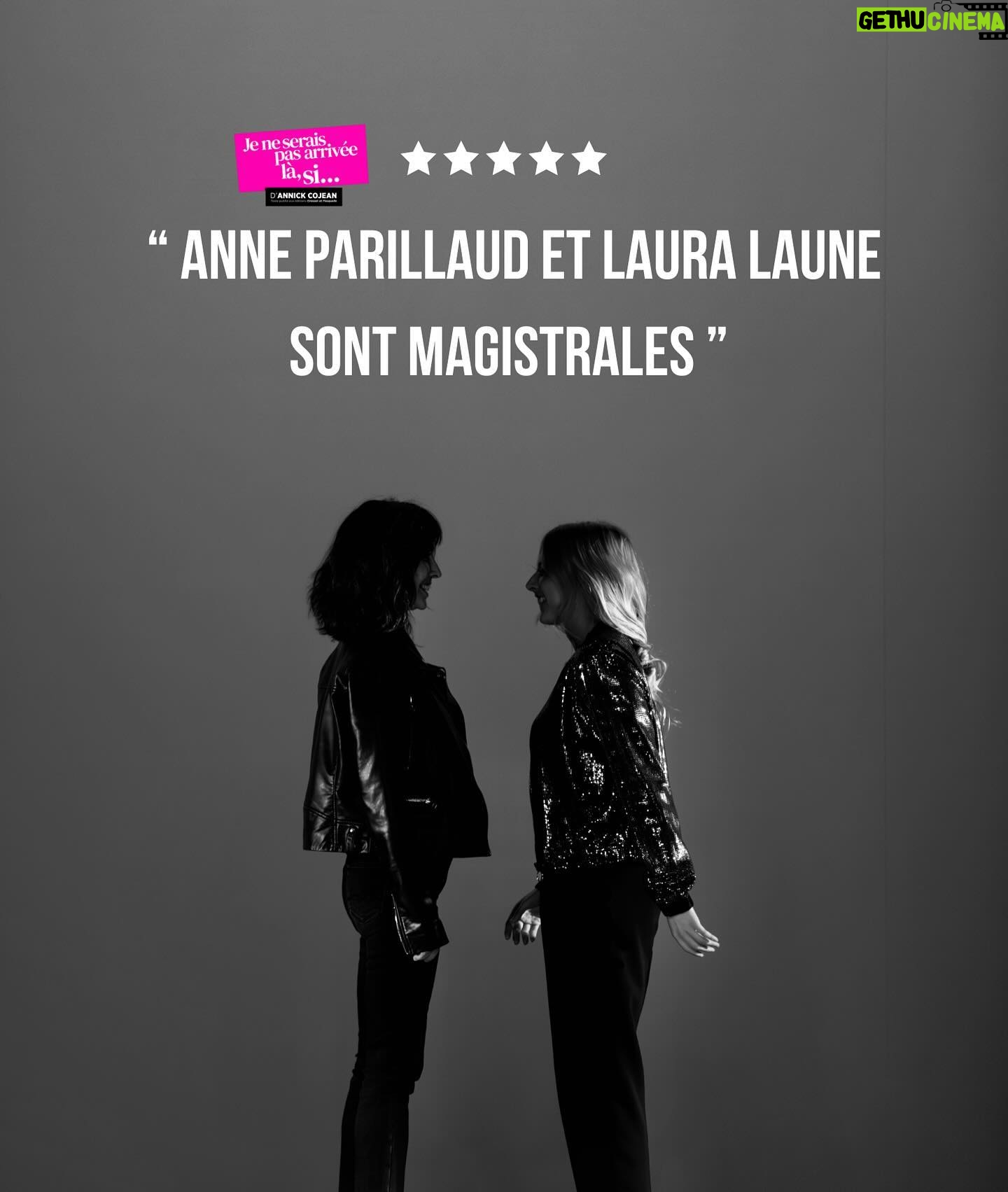 Laura Laune Instagram - Les retours sur les premières dates de « Je ne serais pas arrivée là, si… » ayant libéré une forte dose de dopamine dans mon cerveau, on continue jusqu’au 1er juin au @theatreantoine 🔥❤️ @anneparillaudofficiel @anne.bouvier0444 @annickcojean @jmdproduction