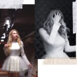 Laura Laune Instagram - Les photos de @simon_gardaix et les robes de ma @celinehetroit_creation 💕 le tout dans un couloir obscur où probablement des gens se font violer ou échangent leurs organes contre de la drogue 🌟☀️
