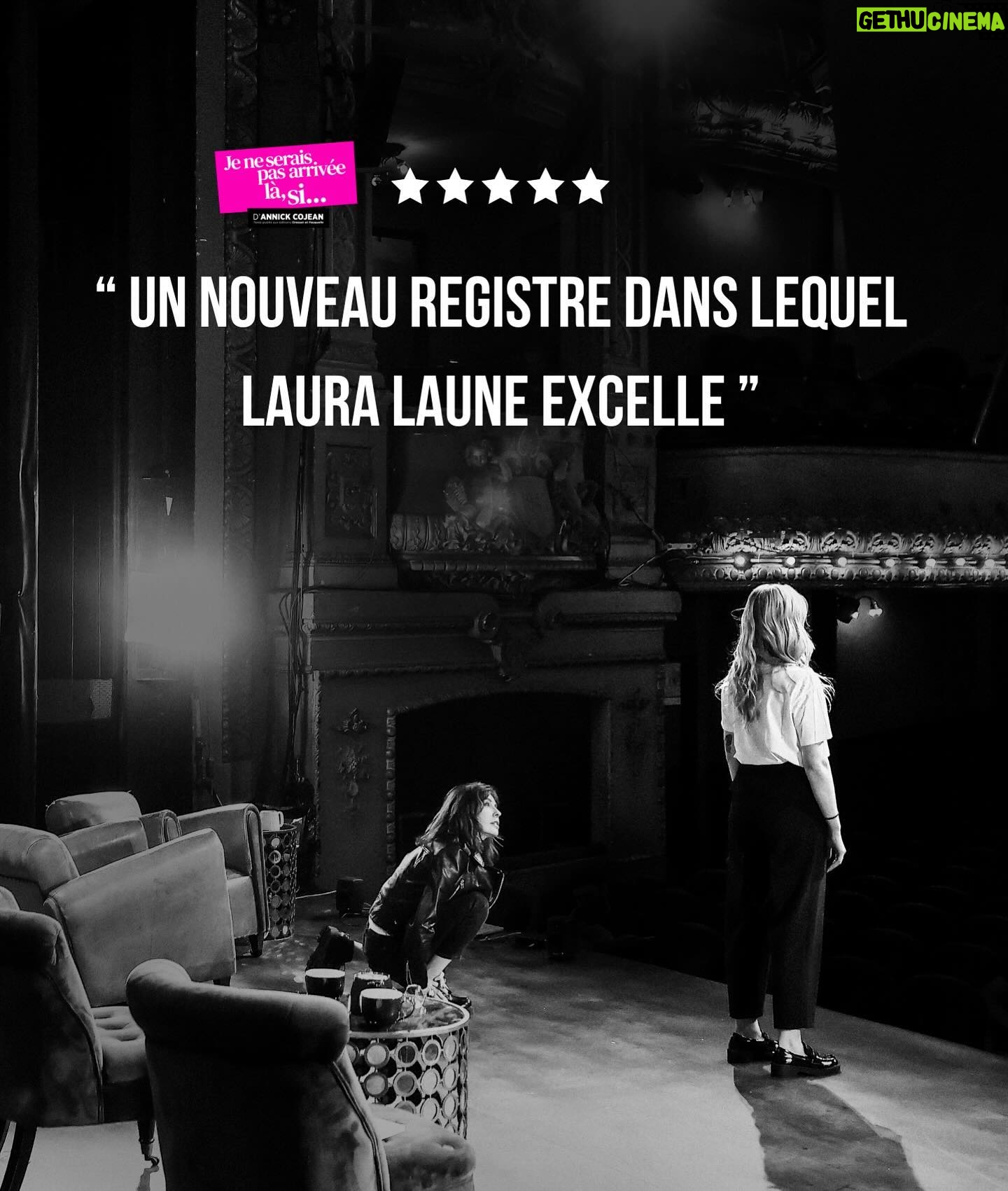 Laura Laune Instagram - Les retours sur les premières dates de « Je ne serais pas arrivée là, si… » ayant libéré une forte dose de dopamine dans mon cerveau, on continue jusqu’au 1er juin au @theatreantoine 🔥❤️ @anneparillaudofficiel @anne.bouvier0444 @annickcojean @jmdproduction