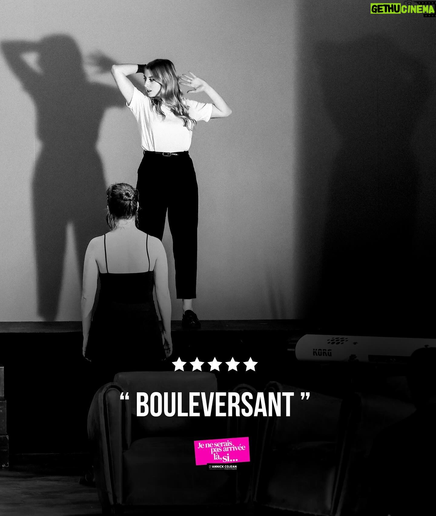 Laura Laune Instagram - Les retours sur les premières dates de « Je ne serais pas arrivée là, si… » ayant libéré une forte dose de dopamine dans mon cerveau, on continue jusqu’au 1er juin au @theatreantoine 🔥❤️ @anneparillaudofficiel @anne.bouvier0444 @annickcojean @jmdproduction