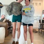 Laura Lentz Instagram - same same… 2 days in a row 😍 tagged some of our clothes! also dad wearing the Barefoot Dreams blankie 🤣