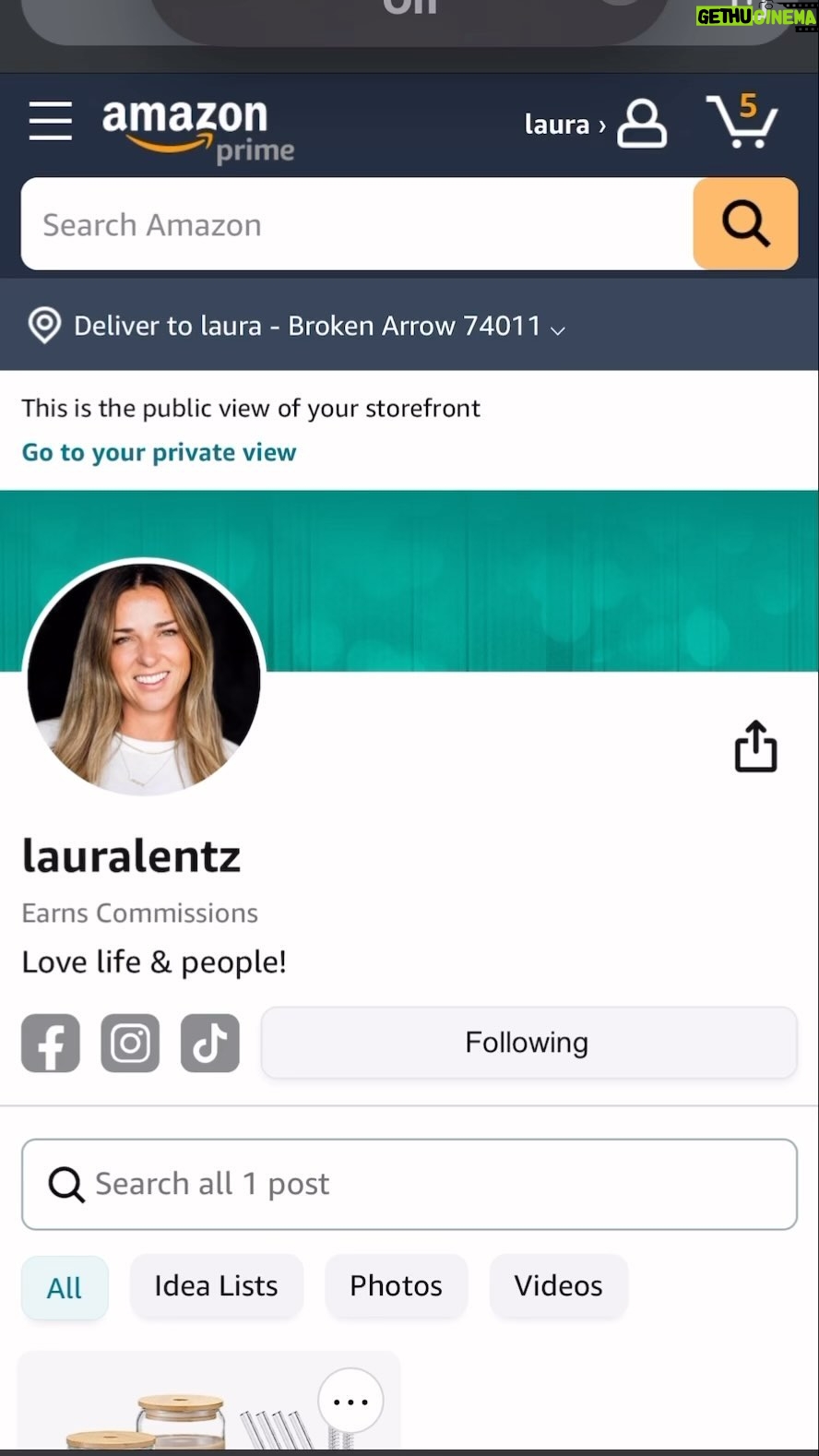 Laura Lentz Instagram - Follow me on Amazon! I will be adding to my fave things daily… link is in my bio!