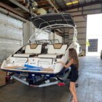 Laura Müller Instagram - Living my best life🔥 our new boat is ready for the ocean🌊 [AD]