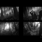 Laura Price Instagram - here are the comps I designed for my last #twilight painting. working on a bunch of scenes right now for my personal project (based on the twilight books not movies)! may paint another one of these in the future