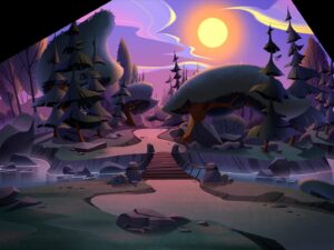 Laura Price Instagram - a couple backgrounds I painted for the season 3 premiere of #tangledtheseries! #rapunzelstangledadventure