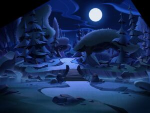 Laura Price Instagram - a couple backgrounds I painted for the season 3 premiere of #tangledtheseries! #rapunzelstangledadventure