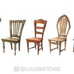 Laura Price Instagram – chair designs for a personal project! I’ve designed a house so designing furniture now to fit the storyline. #visdev