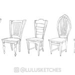 Laura Price Instagram – chair designs for a personal project! I’ve designed a house so designing furniture now to fit the storyline. #visdev