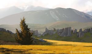 Laura Price Instagram - study of a stunning photo taken by @jennravenna, painted in @procreate! #procreate