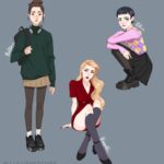 Laura Price Instagram - my #twilight project will continue indefinitely because I like twilight. here are some gals drawn on my ipad on procreate. Rosalie and Alice are wearing blush, don’t @ me about vampire logistics because I don’t have the answers