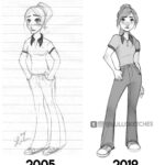Laura Price Instagram – redrew this for my youtube channel! I filmed the whole process, go watch! 🥳 youtube.com/lulusketches (link in my bio)