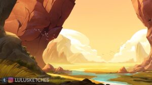 Laura Price Instagram - environment painting practice! #visdev #visualdevelopment