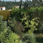 Laura Price Instagram – mapcrunch study done in #photoshop! #pleinairpril 
the speedpaint is on my youtube channel (link in bio). most of the foliage in this one was done with sick brushes I just bought from @mike.mccain.art! probably gonna get his procreate pack next!