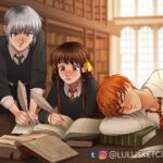 Laura Price Instagram - The Golden Trio #fruitsbasket #crossover 💗 I did an embarrassing amount of research to determine their Hogwarts houses. Tohru was obvi a Hufflepuff 🦡 and Kyo is a hotheaded, competitive Gryffindor 🦁 Yuki was the most difficult to pin down, but after a lot of thought I decided he is a Slytherin 🐍 I found the zodiac rat to be most in line with Slytherins with some very obvious similarities (ambition, an eagerness for power) but as for Yuki personally: like a Slytherin, Yuki keeps a cool head, he’s an inventive problem solver teamwork oriented (think Book 1: Yuki’s idea to use a team of rats to recover Tohru’s belongings). Also like a Slytherin, Yuki is a loyal friend, a good listener, and fair. Like the zodiac rat AND Slytherins, Yuki is cunning and clever (values knowledge for application, not for knowledge’s sake, more so like a Slytherin vs a Ravenclaw, imo). Plus, Kyo and Yuki HATE each other. Gryffindor and Slytherin are constantly put into conflict because they are the most similar houses. They value similar traits and have similar ambitions but slightly different core values. Like Slytherins and Gryffindors, Yuki and Kyo are actually quite similar and are constantly in conflict. Though they hate each other, I noticed in the manga that they often share the same thoughts and dialogue!