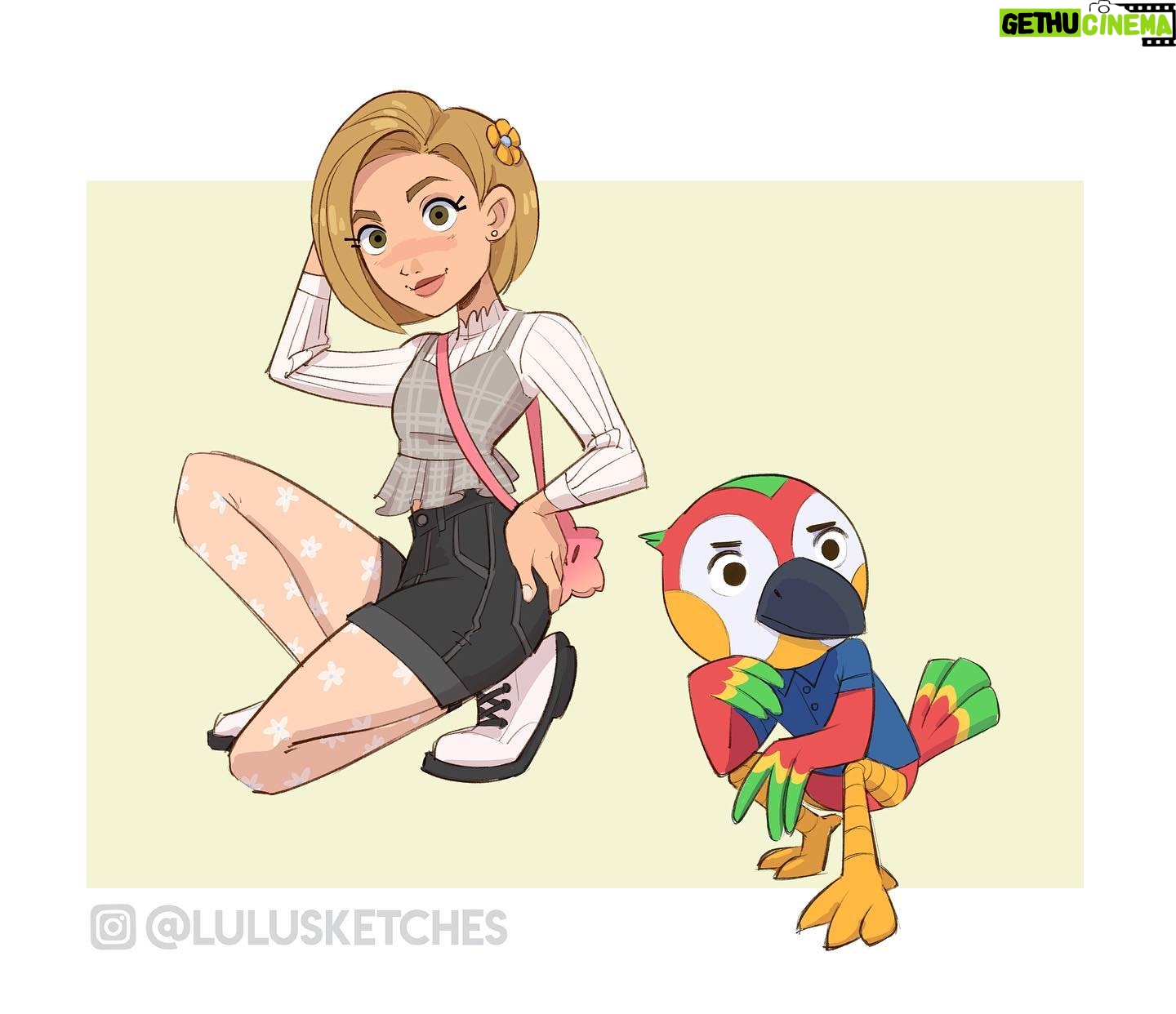 Laura Price Instagram - my fav #animalcrossing outfit my fav villager jacob! I gave this blue shirt to jacob by accident and heโs been wearing it nonstop ๐ speedpaint on my youtube channel (link in bio)! #acnh