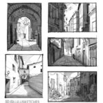 Laura Price Instagram – some rough layouts I never posted. you might recognize the bottom left, I posted the painted version a while back! you guys probably already know this but I used to live in France- if I had gotten to live in a cute old village like these I might’ve never left 😂