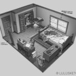 Laura Price Instagram – more for my personal project! set design is my comfort zone. some variations for Bella’s bedroom #visdev #twilight