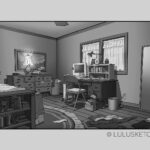 Laura Price Instagram – more for my personal project! set design is my comfort zone. some variations for Bella’s bedroom #visdev #twilight