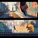 Laura Price Instagram - a couple more color keys I painted for #spiderverse. thank you for your guidance @okeefe_artist and @deangordonart! graffiti by @ephew #acrossthespiderverse