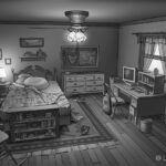 Laura Price Instagram – Bella’s bedroom, version 1! I’ve been working on a few different angles and configurations, but I liked the direction this one was going in so I added some tones. my fav part is how it awkward this layout makes it for Edward to come in the window.
In case you’re new here, I’ve been working on a personal project based on the #twilight books. also started enjoying the movies unironically along the way