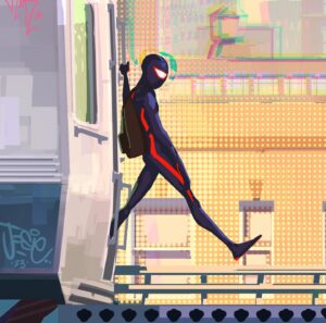 Laura Price Instagram - a couple more color keys I painted for #spiderverse. thank you for your guidance @okeefe_artist and @deangordonart! graffiti by @ephew #acrossthespiderverse