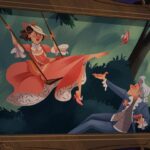 Laura Price Instagram - a background I painted for #tangledtheseries! I was excited to collaborate with one of my besties @amandajollylines on this one! Amanda designed the painting on the wall- it was super fun to painting her characters 😍 background layout by ANOTHER wonderful Amanda @amandaliart!