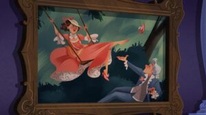 Laura Price Instagram - a background I painted for #tangledtheseries! I was excited to collaborate with one of my besties @amandajollylines on this one! Amanda designed the painting on the wall- it was super fun to painting her characters 😍 background layout by ANOTHER wonderful Amanda @amandaliart!