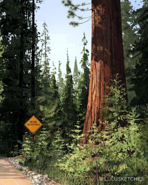 Laura Price Instagram - yosemite 🌲 #photoshop #painting