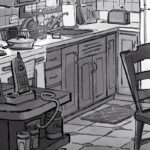 Laura Price Instagram – blender practice! trying to see how quickly I can model rooms for drawover. this is another one for my personal project. drawing done on my ipad on the app #procreate on a recent flight. learned blender by taking a class by the wonderful @kelseyrolandart! #blender #visdev