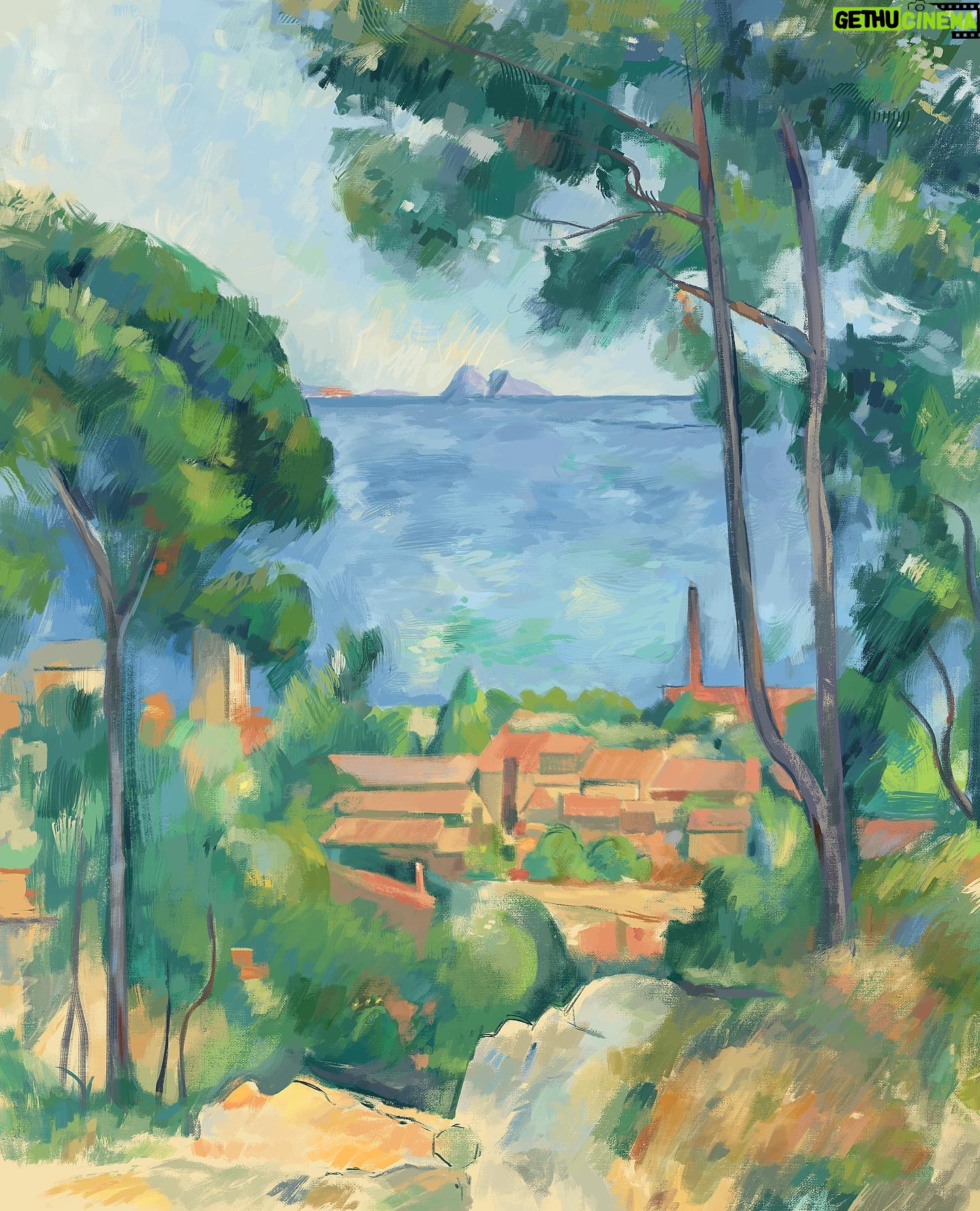 Laura Price Instagram - master study of a #cezanne! 🎨 an attempt was made. I recorded the process and it’s on my youtube channel (link in bio)