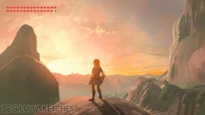Laura Price Instagram - did you watch my new video?! I painted zelda #botw! watch it here: youtube.com/lulusketches (link in my bio)! 🎮 🎨 #loz #lozbotw