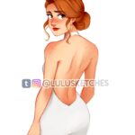 Laura Price Instagram – Ginny Weasley in her wedding dress, looking at Harry 😉⚡️ This is a redraw of a really old drawing I made (⬅️ swipe to see)! The ENTIRE speedpaint is on my youtube channel, link in my profile ✨