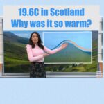 Laura Tobin Instagram - 🌡️ 19.6C in Scotland in January!! Yes that happened yesterday in Kinlochewe making it the warmest UK January day on record. Why? Because of the #Foehn effect, which makes one side of a mountain warmer than the other Is it linked to #climatechange? One day alone without a study is hard to say but the trend is clear. 7 of the 12 warmest months have happened in the last 20 years. The last cold record was in 1995!