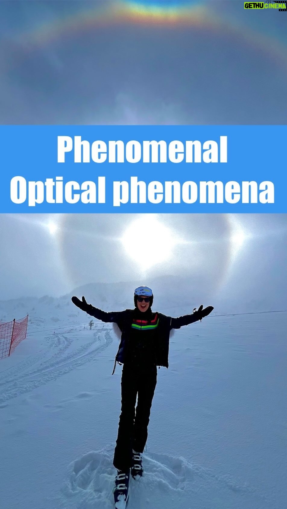 Laura Tobin Instagram - 🤩Wow! Just wow! 🤓Sooo much excitement when a group of meteorologist were greeted by this at the top of the mountain in Andorra!! So when I filmed I got lots of the optical phenomena wrong!! We were all so excited we got mixed up-see pic at the end for actual names! The big white ring was insane-We’ve never seen anything like it, I’ve seen a few of them a few times but separately, but to see them all together on a snowy mountain 🏔️ was surreal and magical!! #AndorraWeatherMeeting2024