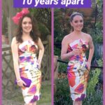 Laura Tobin Instagram - 👗What’s the oldest thing in your wardrobe? I rewore a dress @rhschelsea this week which is 10 years old-I actually have one that is from my 21st (over 20 years old but no idea if it fits 🫣) (I won’t ask ‘who wore it best?’ 🤭) I totally forgot about this dress, but found it in the loft-what a find!! Do you have any top tips for buying no new clothes? #NoNewClothes #NothingNewFor2024