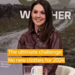 Laura Tobin Instagram - Would you take on the challenge? Did you know the fashion industry is responsible for 10% of the world green house gas emissions (that’s 4x all the flying!) So for 2024 at GMB, Laura Tobin is going to do nothing new for a whole year! Buying less will help to ‘save the planet’ but also save us money 💰 We will document the journey and see how hard or easy it is and share tips tips she learns along the way. #goodmorningbritain #gmb #lauratobin #climatechange #fastfashion