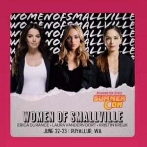 Laura Vandervoort Instagram - I’ll be at @wasummercon with the cast of #Smallville from
~~ JUNE 22-23rd ~~ come say hello!! 

We also have a ‘Women of Smallville’ photo opp! Looking forward to seeing you there 😊 Tickets available now !