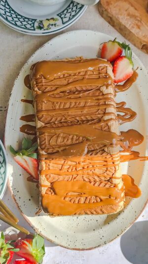Laura Vitale Instagram - So sensational! Comment BISCOFF (no characters after) and I’ll send you the recipe obvs! It’s so good, so easy and such a treat! Definitely an indulgent one and worthy of a special occasion ❤️ I can’t wait to do this all summer too!