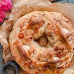 Laura Vitale Instagram – Comment CASATIELLO (no other characters next to it) and I’ll send you the recipe directly if you’d like or it’s just on my website for you to grab anytime! You know, in a Napoletano household you can’t even contemplate Easter without this classic. It’s a MUST on our antipasto platter (with ricotta salata, fava beans, salami and hard boiled eggs) and this recipe is exactly like how my mamma and nonna have been making for over 50 years!! It’s a treasured family favorite we only eat once a year and we all just love it!! Do you have any family recipes like this that you only eat at Easter? Sound off babes!