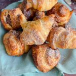 Laura Vitale Instagram - Here’s a reminder that probably the best project on a cold cold winter day is to make fresh croissants. I don’t make them in the warmer months because the key is to keep that butter cold and fold and roll to create all those flaky layers. Listen I’m no professional, I just know good food and these are absolutely SENSATIONAL!! Full recipe on my site, detailed video to go with it, stuff with Nutella, crema pasticcera or jam and you will be obsessed!!