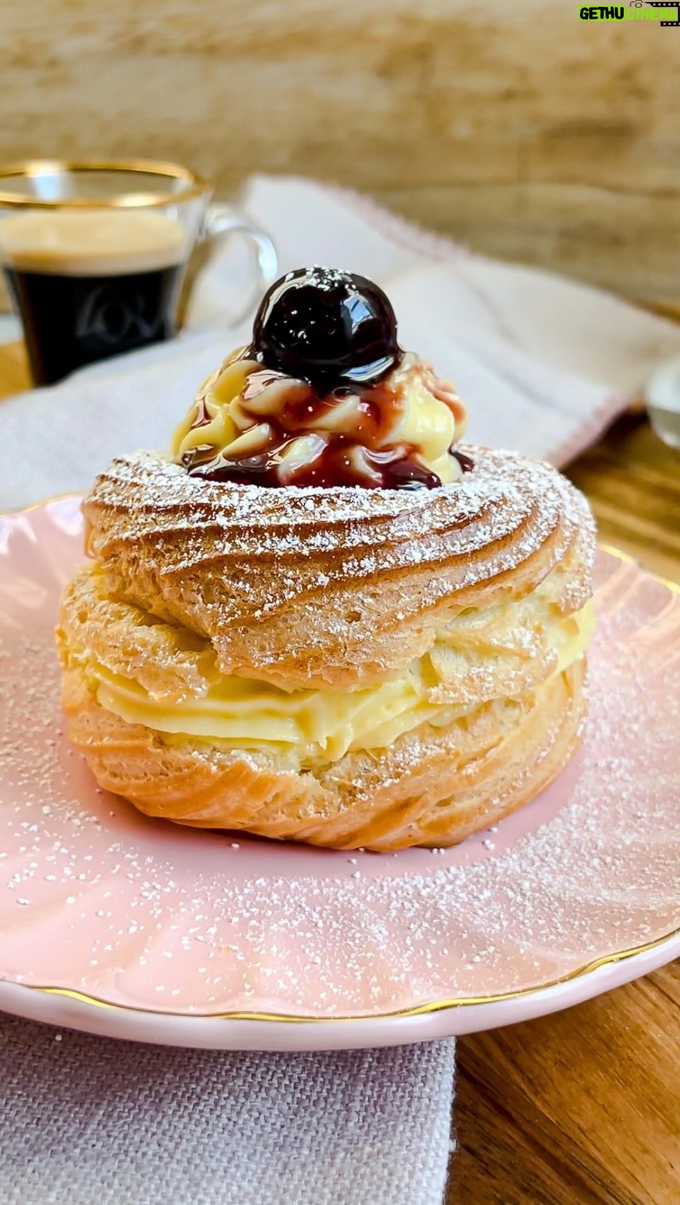 Laura Vitale Instagram - Everyone knows Italians will be celebrating San Giuseppe on Tuesday and there’s no way we’d celebrate without zeppole San Giuseppe! These are a family favorite and always such a hit! Updated recipe is available on my book where I give you detailed instructions on how to make them both baked or fried (fried only for my mamma ❤️ but I love them baked) my original recipe is on my site! ❤️