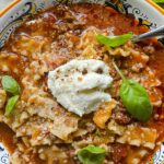 Laura Vitale Instagram – Buongiorno! My love for this easy 30ish min soup is just next level. It just has all my fav things wrapped up into one. Soup ✅ lasagna vibes ✅ cozy ✅ quick ✅ can’t go wrong with that! Recipe linked in stories but it’s always on my site and it’s a must make!
