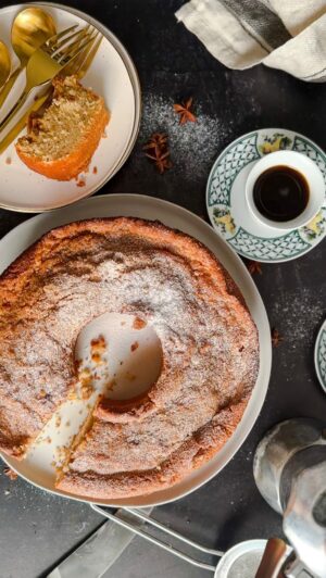 Laura Vitale Instagram - I just don’t think you can get better on a cold winter day than a slice of warm scented cinnamon orange coffee cake and a fresh coffee. The house smells cozy, it feels inviting and you have what you need to warm yourself up in an instant! Coffee cake recipe adapted from my very first coffee cake shared on LITK, still so yum! Ingredients listed below!

1 cup of softened butter
1 cup of sugar
Zest of 1 medium orange or 2 clementines
2 eggs
2 tsp of vanilla
2 cups of all purpose flour
2 tsp of baking powder
1/4 tsp of salt
1.5 tsp of cinnamon
3/4 cup of milk
1/4 cup of freshly squeezed orange juice

For the topping:
1/4 cup of brown sugar
3 tbsp of flour
1.5 tbsp of cold butter

Bake in a 9x13 or small Bundt pan at 350 for 45 min!