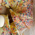 Laura Vitale Instagram – This updated video is now LIVE! Run to LItK to watch! Over the last 20  years I’ve carried out tradition of waking up every day the week of Easter and enjoying a slice of Italian sweet bread dunked in some coffee as a way of celebrating all week long and taking us back to a time and place. This is now a treasured tradition with my own little family and friends and you simply can’t walk into any grocery store or bakery in Jersey/PA/NY this week without seeing these lining the shelves and lines of people out the door trying to get their hands on one. It’s simply sensational, eaten fresh the day of so it’s soft and fluffy then it dries out (it’s meant to!!) and becomes perfect for coffee Dunkin! Simply the best!! Happy Easter weekend friends!! ❤️ you can also comment EASTER (no other character please) and I’ll send you the recipe too!