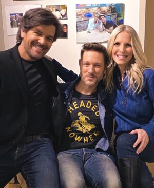 Lauralee Bell Instagram - I love this photo with @goodgriefcharliebrown and @therealmichaeldamian but I also really love the photos behind us with #jeannecooper with @christianjleblanc and one with her and @gregrikaart and @patcampy & #kathyjones #tbt @youngandrestlesscbs