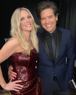 Lauralee Bell Instagram - Just wanted to thank everyone who helped me get ready! Plus a few more carpet and backstage photos! 
 Makeup and hair by @staceyannmakeup and @michellecorona.22 
Dress @cinqasept @michellepersonalshop 
My other special helpers @nadine_zanotti and @samantha.martinn ❤️
I wore platform and very high @aquazzura shoes to the @daytimeemmys and then to a concert after and my feet didn’t hurt!! Best shoes!! 🙌
Congrats to all the winners!!