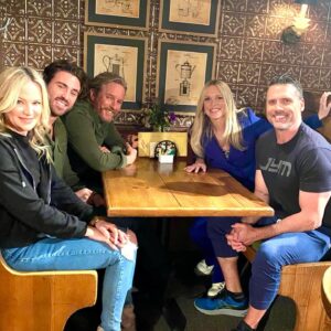 Lauralee Bell Instagram - Now you can see on the 2nd photo who I had to edit out of the Crimson Lights video (2 posts back) so the audience wouldn’t know who was sneaking around Genoa City 😎
Welcome back @linden_ashby 
Watch out Sharon 😳 #yr