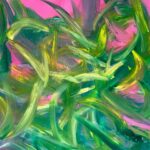 Laurel Holloman Instagram - 12 by 16 oil on paper for @fiabarcelona at @museumaritim #art #artist # abstract #oilpainting For sales contact @claudinegilgallery Please note some have already been pre sold . all the oil on papers from the Deep dive collection that were exhibited @banksidegallery are sold out.